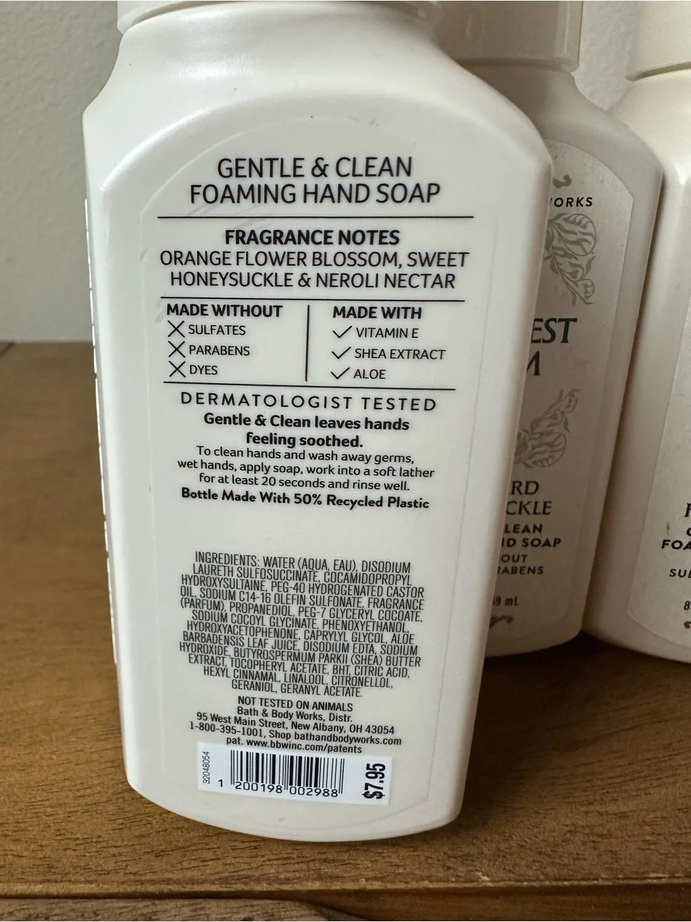 X3 Bath & Body Works Sweetest Mom Backyard Honeysuckle Foaming Hand Soaps NEW